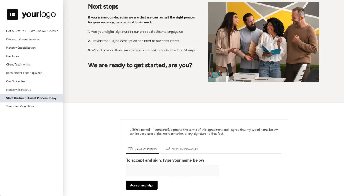 Recruitment Proposal Template Slide 9