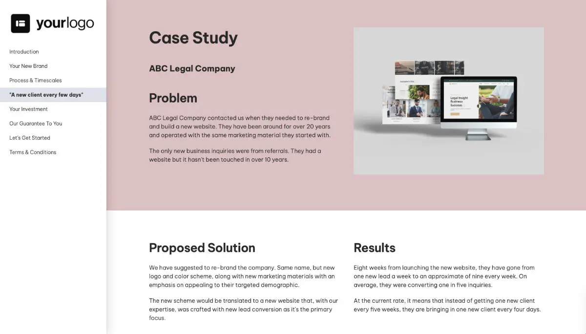 Brand Design Proposal Template Slide 5
