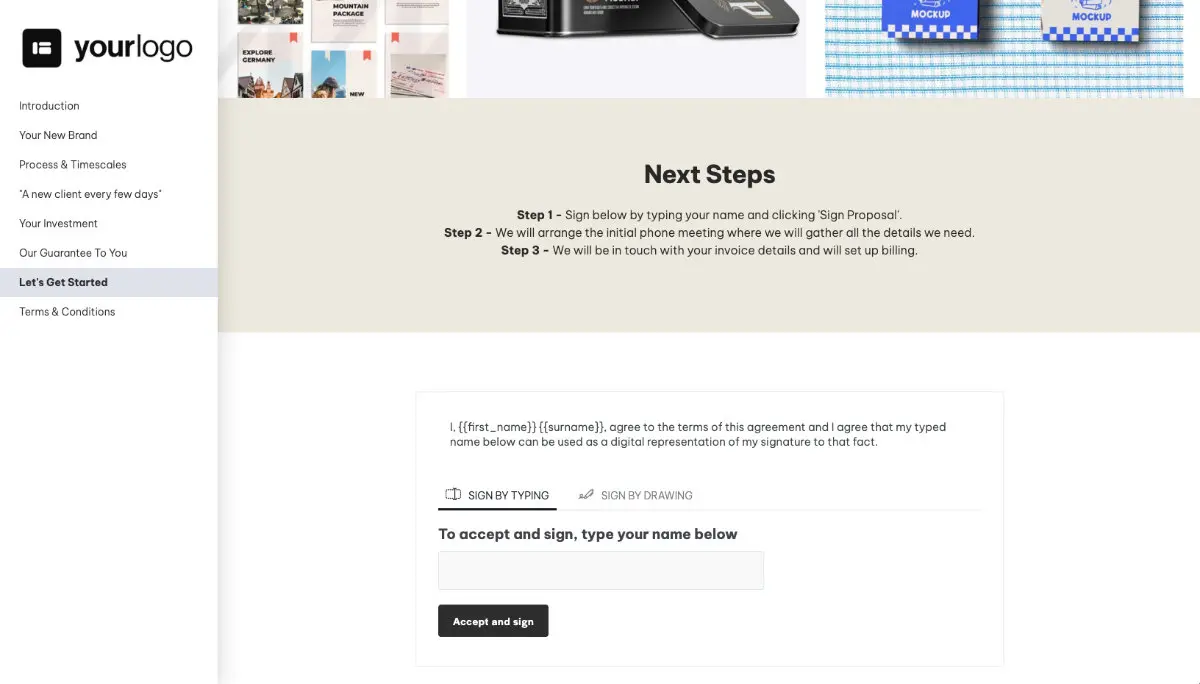 Brand Design Proposal Template Slide 8