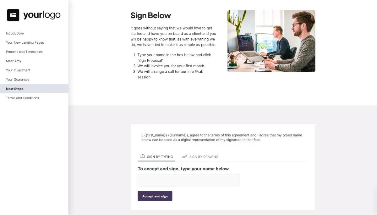 Landing Page Design Proposal Template Slide 8