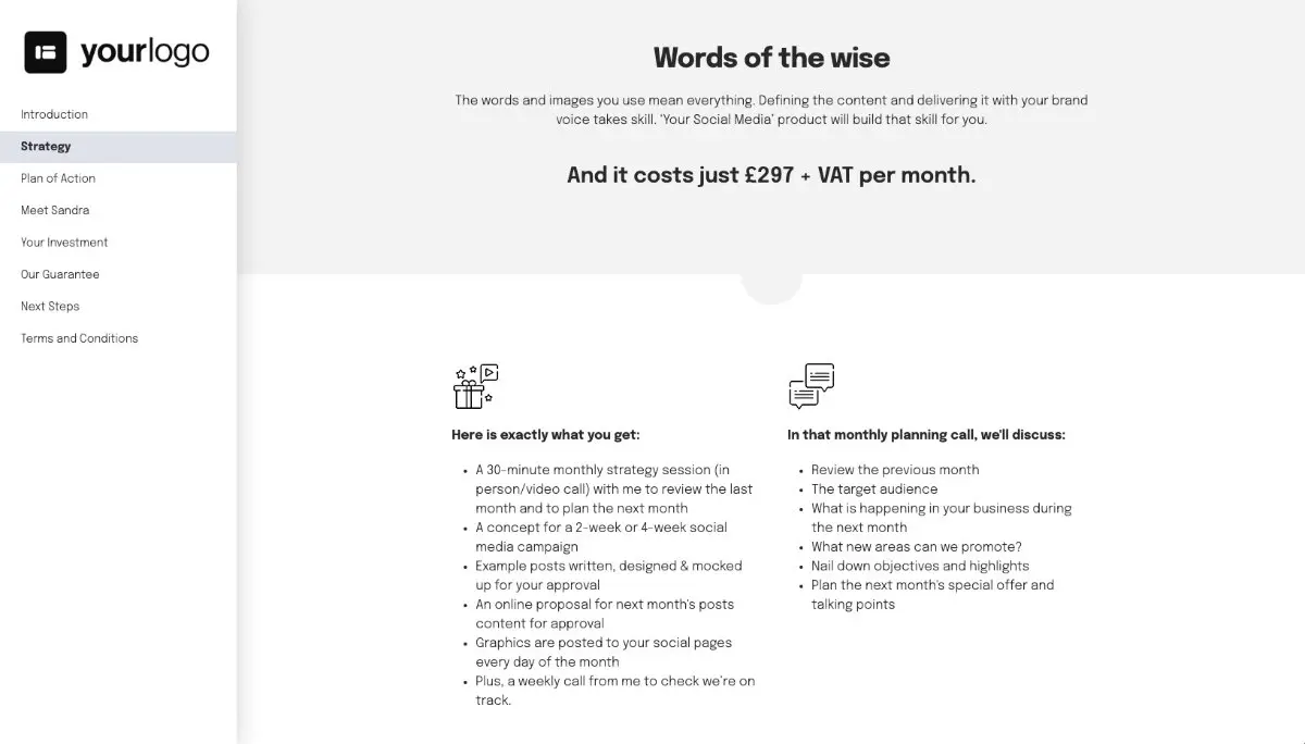 Social Media Posts Proposal Template Slide 3