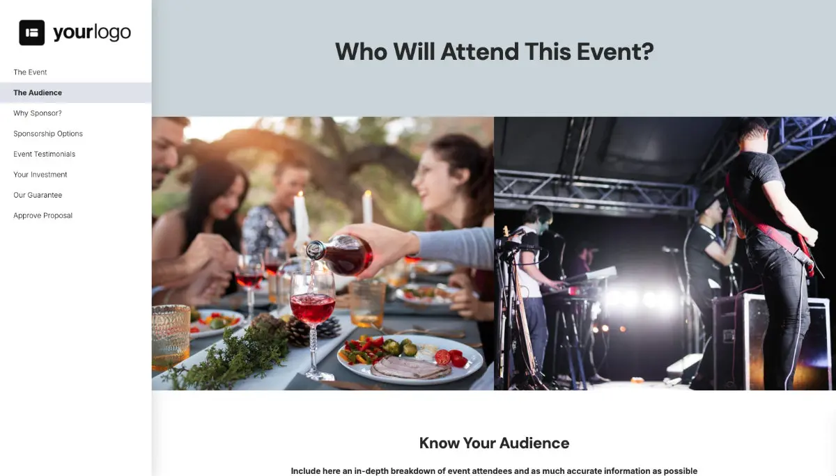 Event Sponsorship Proposal Template Slide 3