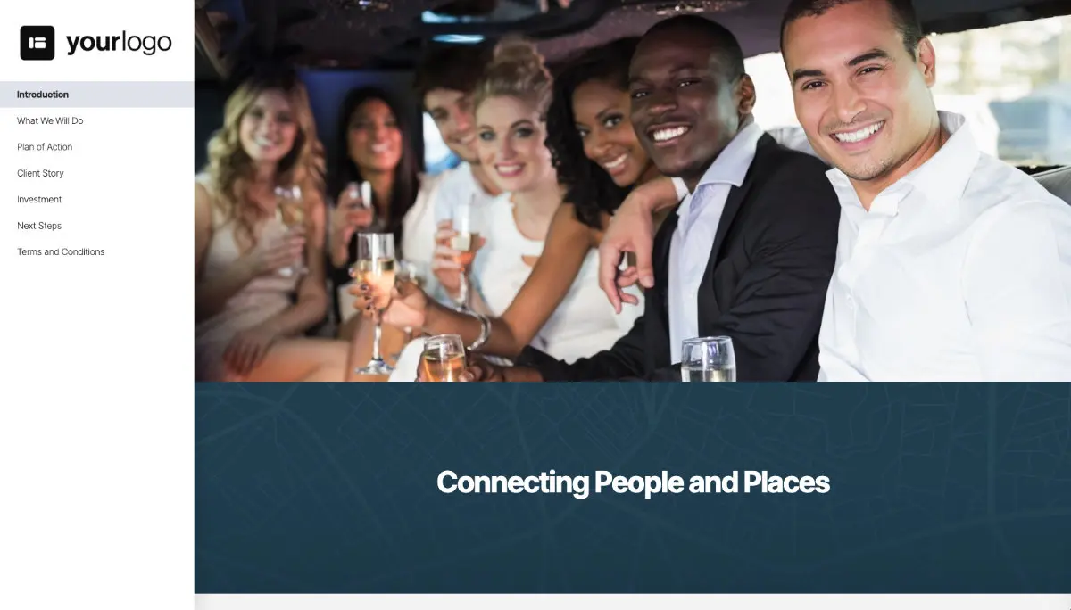 Transportation Proposal Template - Pre-written introduction section