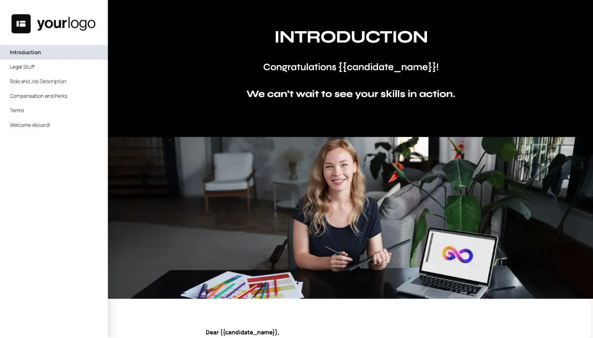 Graphic Designer Job Offer Template Slide 2