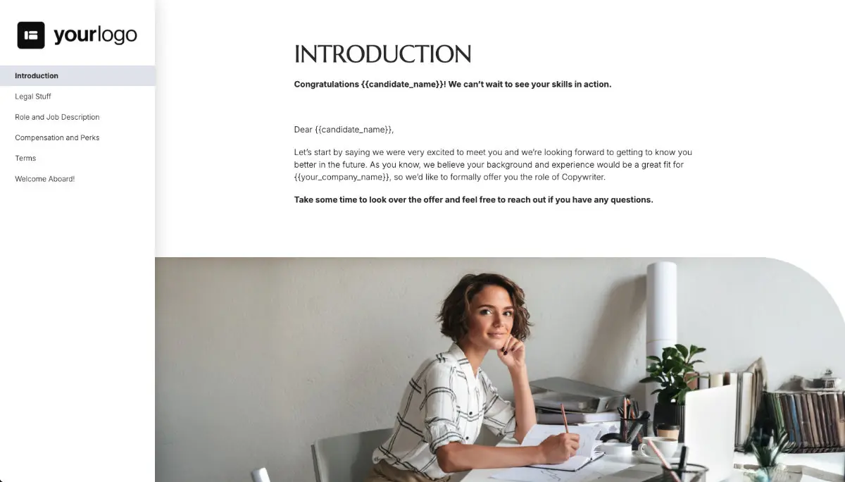 Copywriter Job Offer Template Slide 2