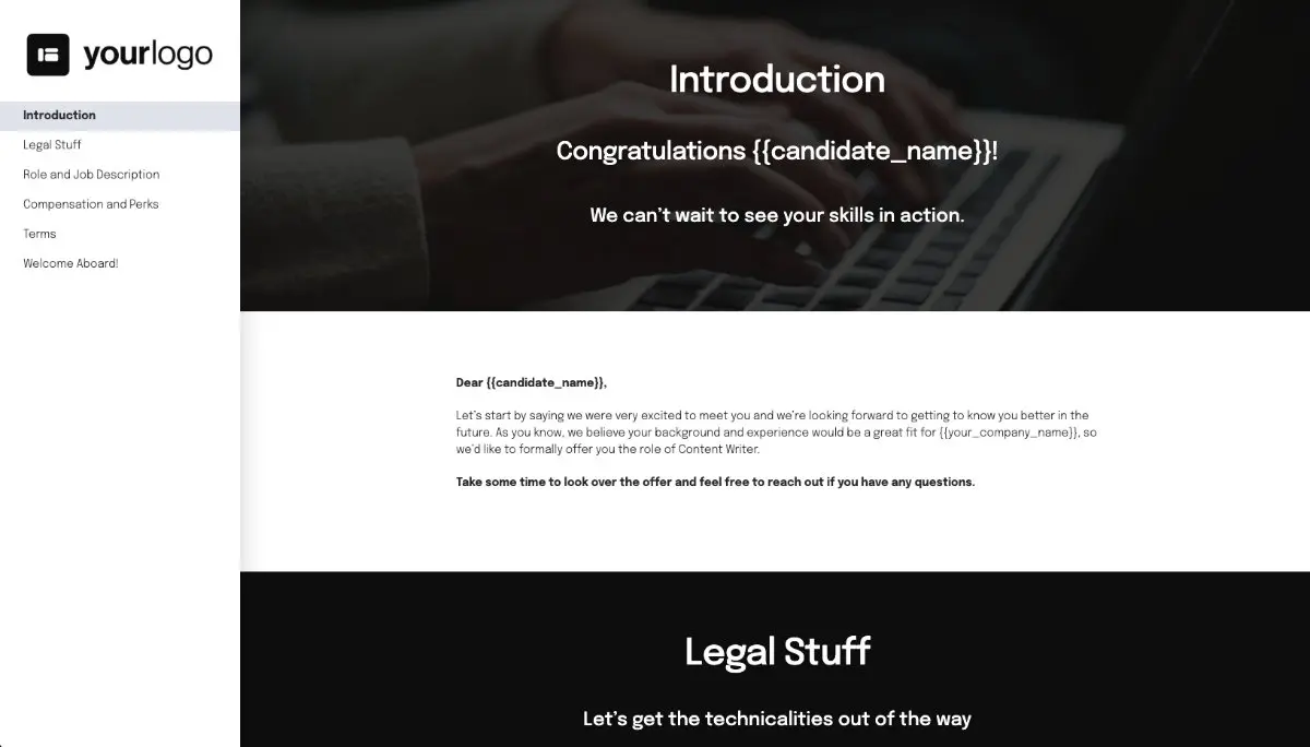 Content Writer Job Offer Template Slide 2