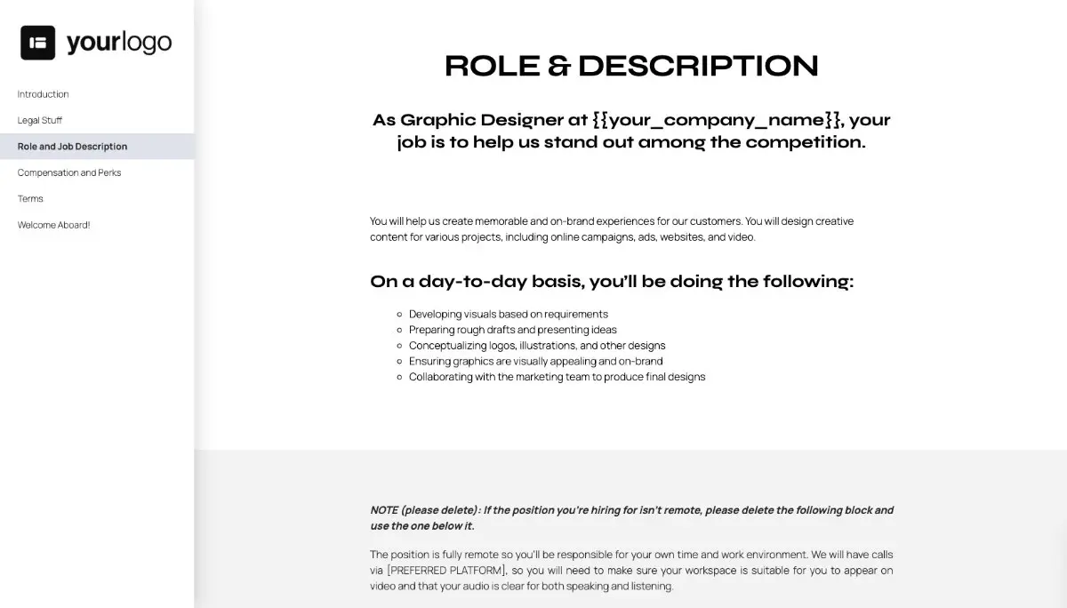 Graphic Designer Job Offer Template Slide 4