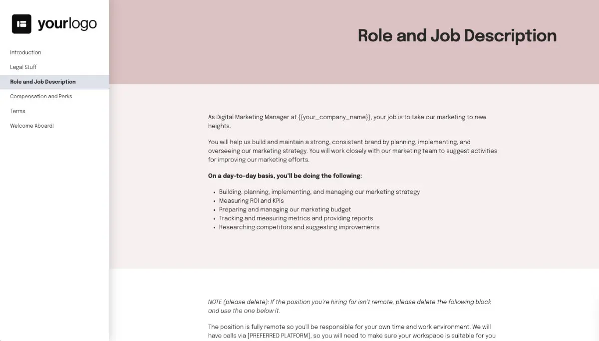Marketing Manager Job Offer Template Slide 4