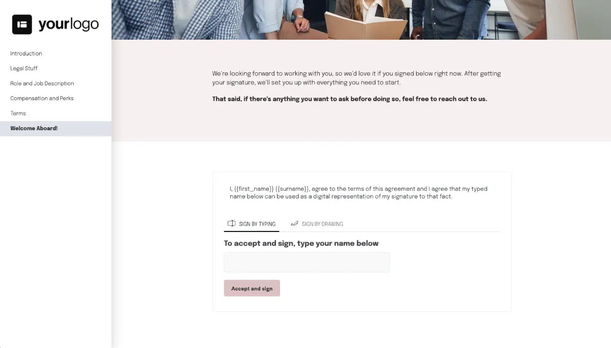 Marketing Manager Job Offer Template - Digital Acceptance