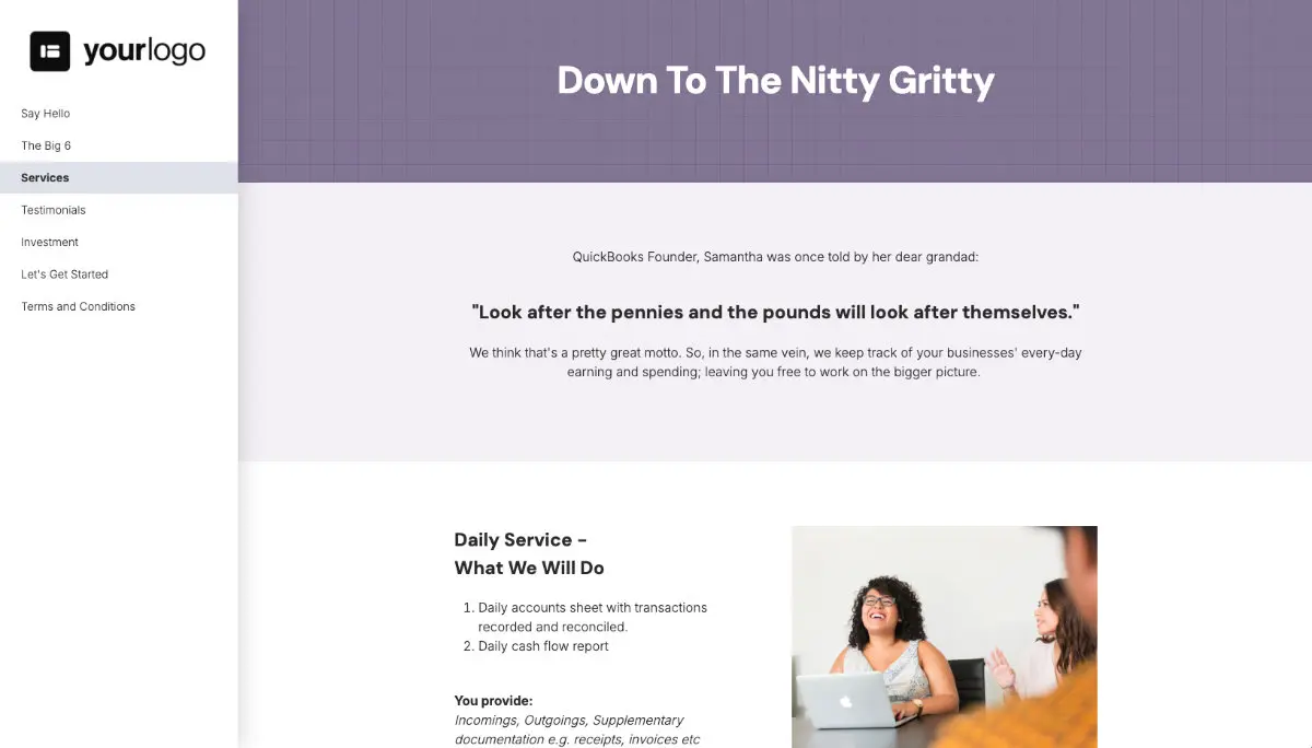 Bookkeeping Proposal Template Slide 4