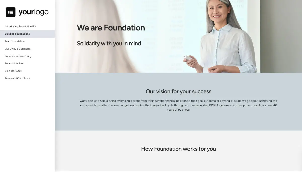 Financial Planning Proposal Template - Process and timescales