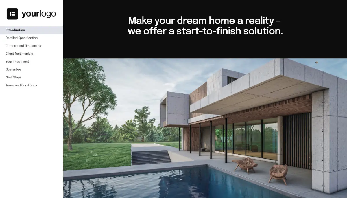 Architecture Proposal Template Slide 2