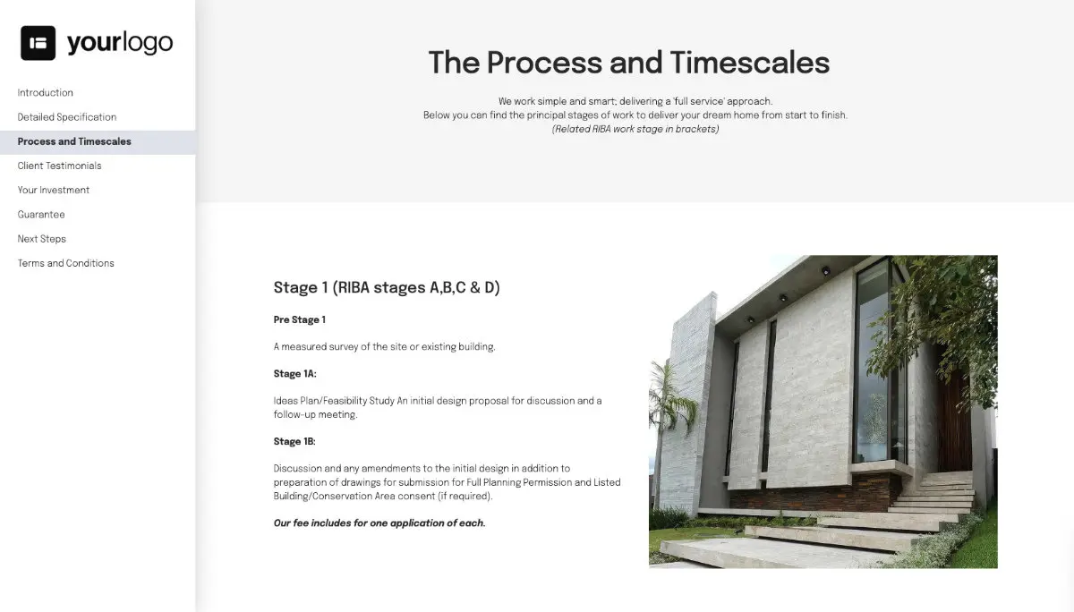 Architecture Proposal Template Slide 4