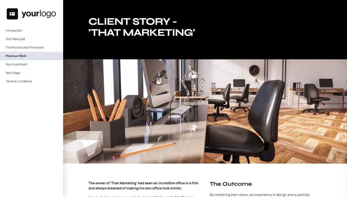 Interior Design Proposal Template Slide 5