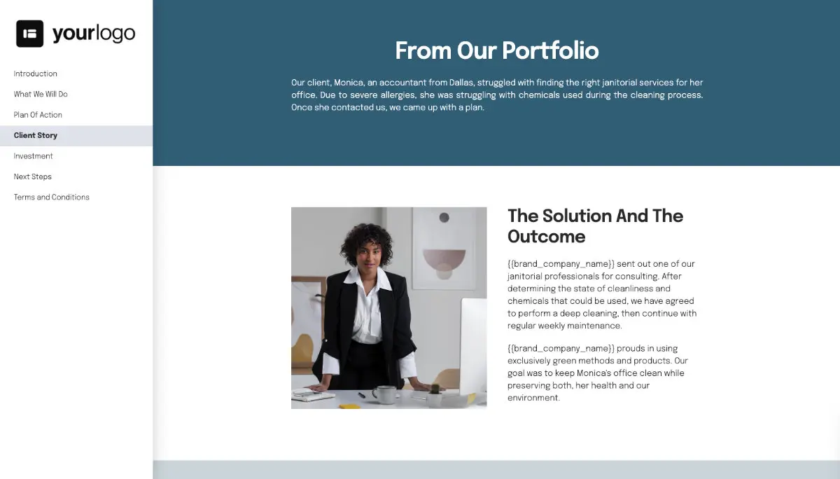 Janitorial Proposal Template Slide 5