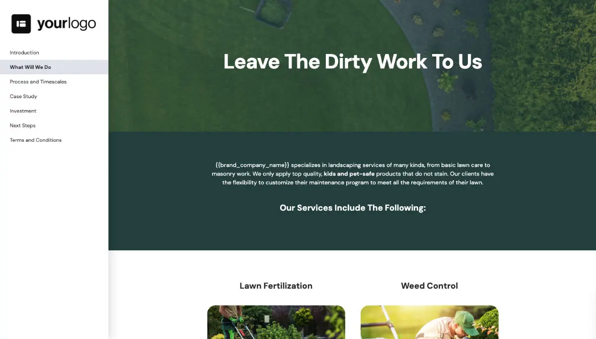 Lawn Maintenance Proposal Template Slide 3