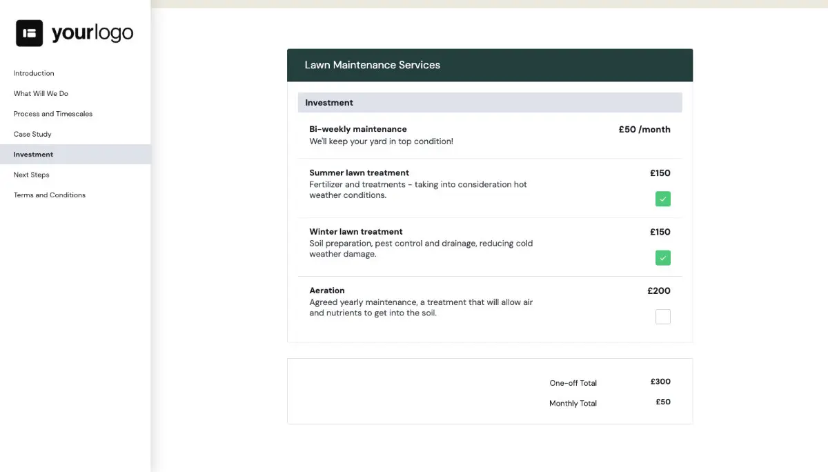 Lawn Maintenance Proposal Template Slide 6