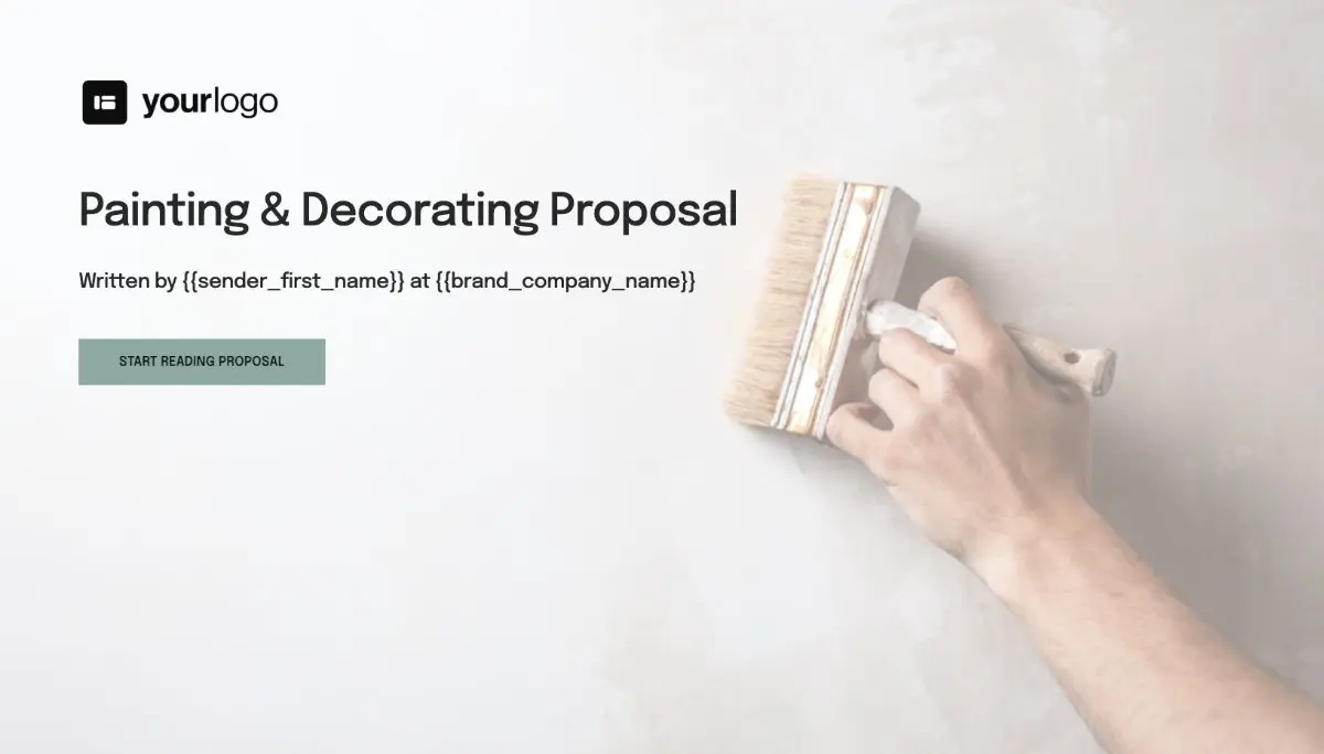 Painting Proposal Template