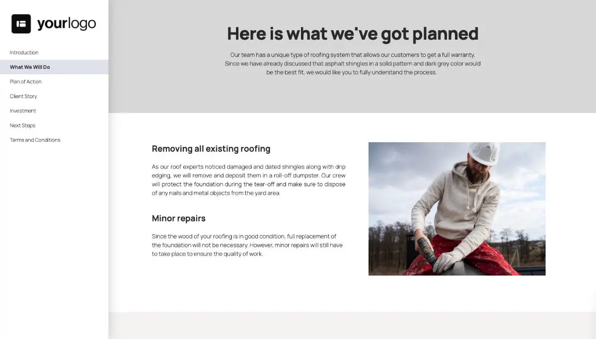 Roofing Proposal Template Slide 3