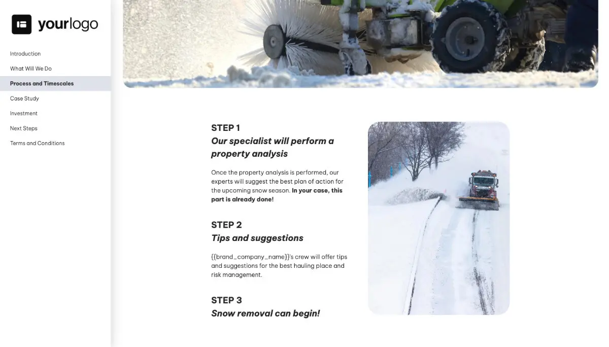 Snow Removal Proposal Template Slide 4