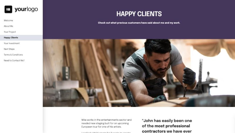 Subcontractor Proposal Template - Case study example