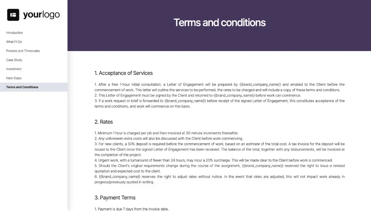 Personal Assistant Proposal Template Slide 8