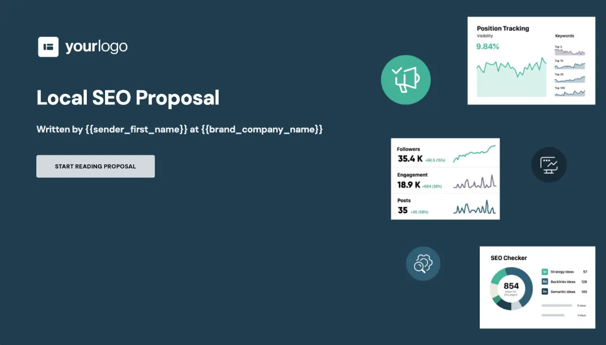 Local SEO Proposal Template - An attention-grabbing cover