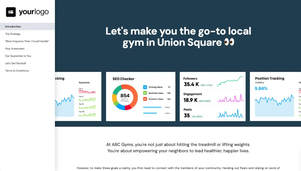 Local SEO Proposal Template Slide 2
