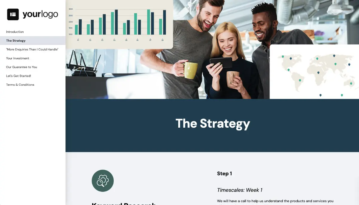 Local SEO Proposal Template - Local SEO strategy and timescales