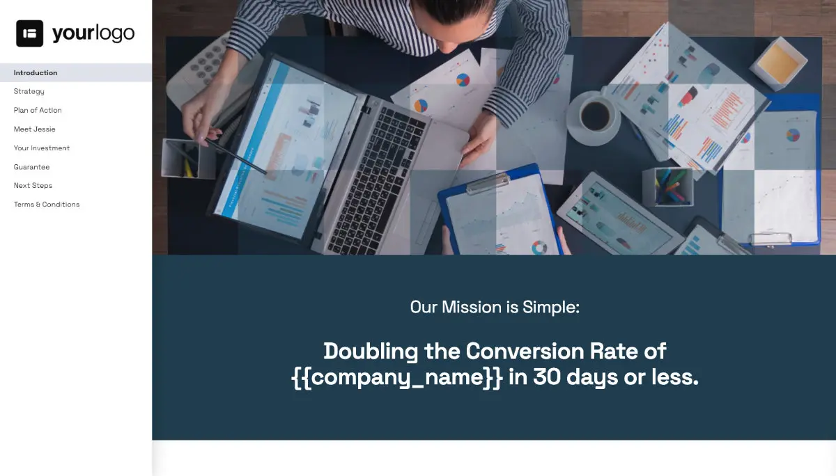 Conversion Rate Optimisation Proposal Template Slide 2