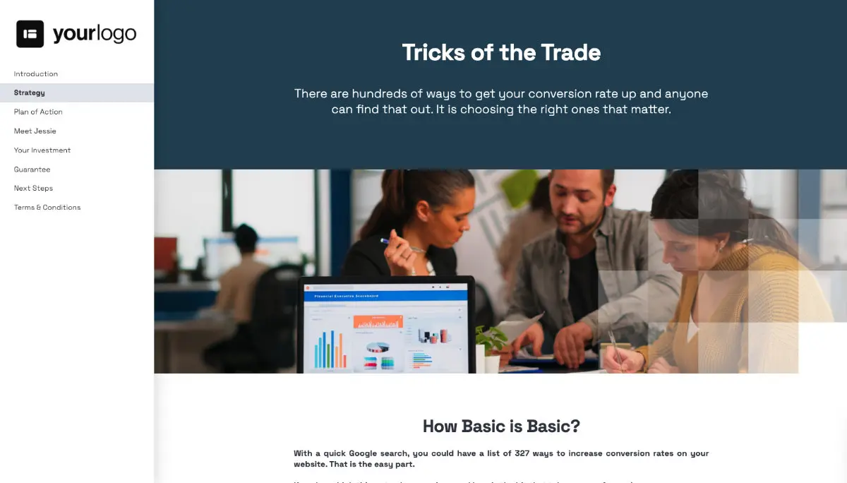 Conversion Rate Optimisation Proposal Template Slide 3