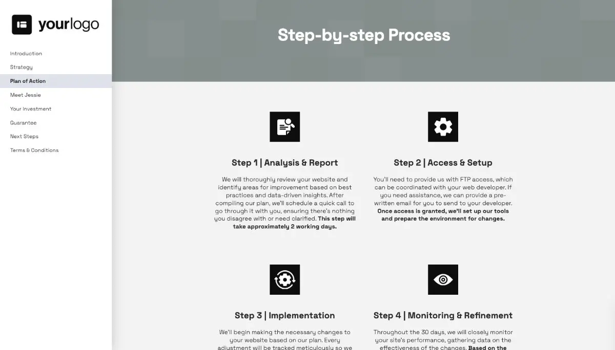 Conversion Rate Optimisation Proposal Template Slide 4