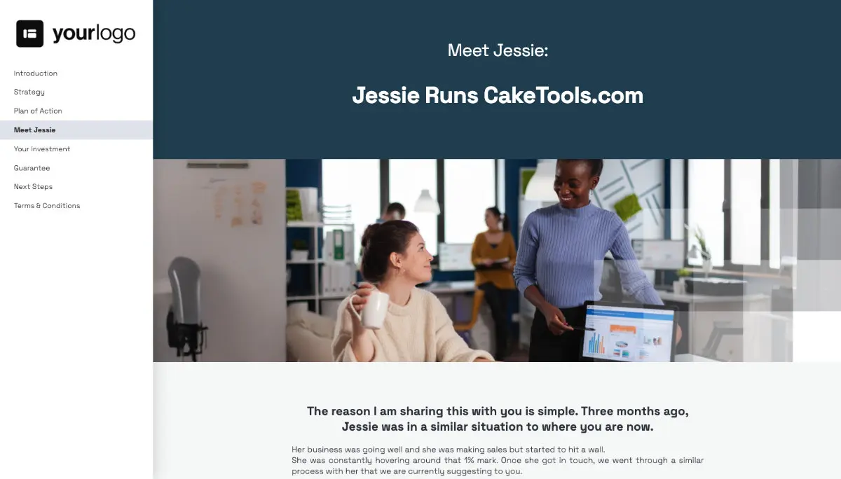 Conversion Rate Optimisation Proposal Template - Case study example