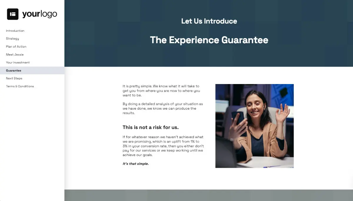 Conversion Rate Optimisation Proposal Template Slide 7