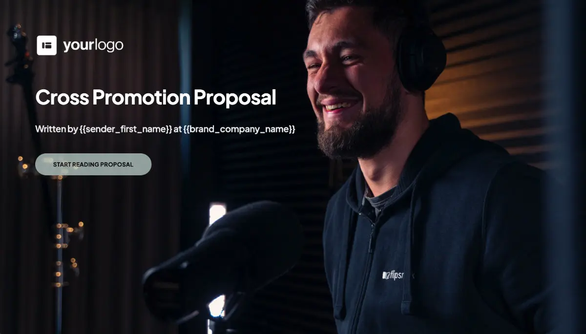 Cross Promotion Proposal Template