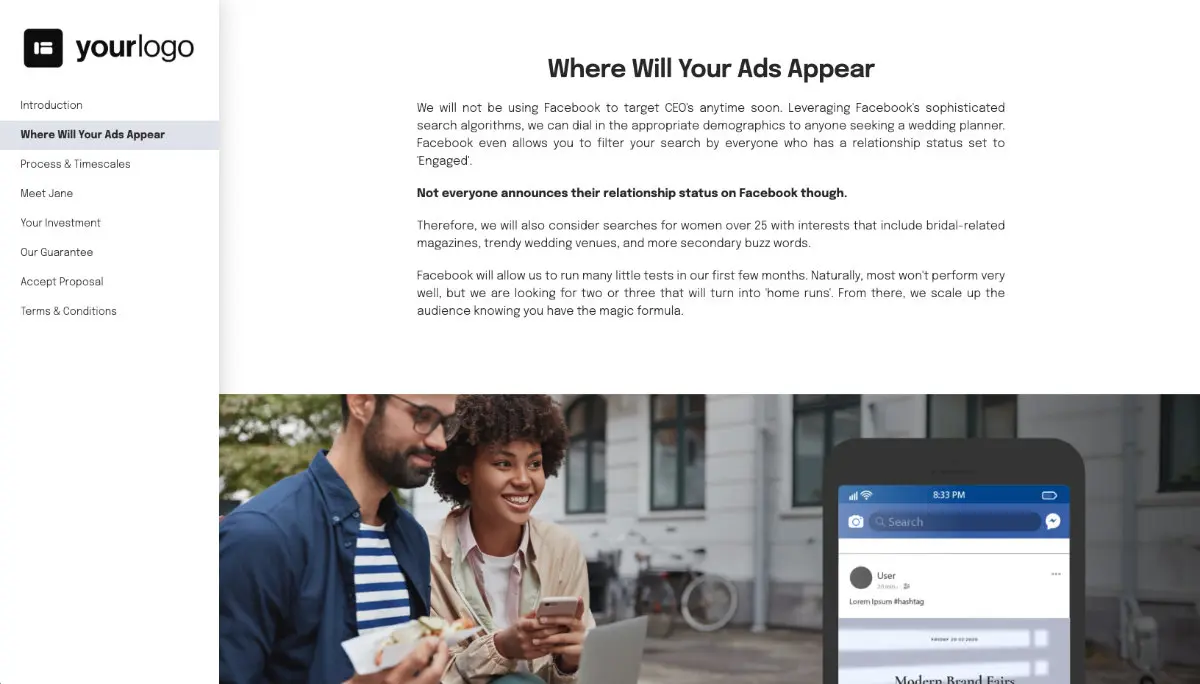 Facebook Ads Proposal Template Slide 3