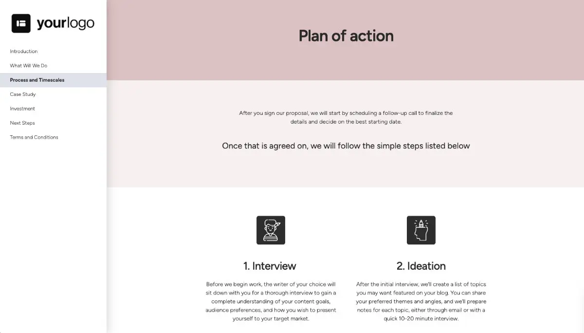 Ghostwriting Proposal Template Slide 4