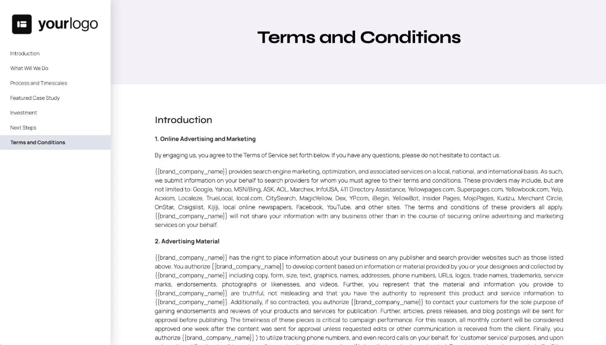 Influencer Proposal Template - Pre-written contract
