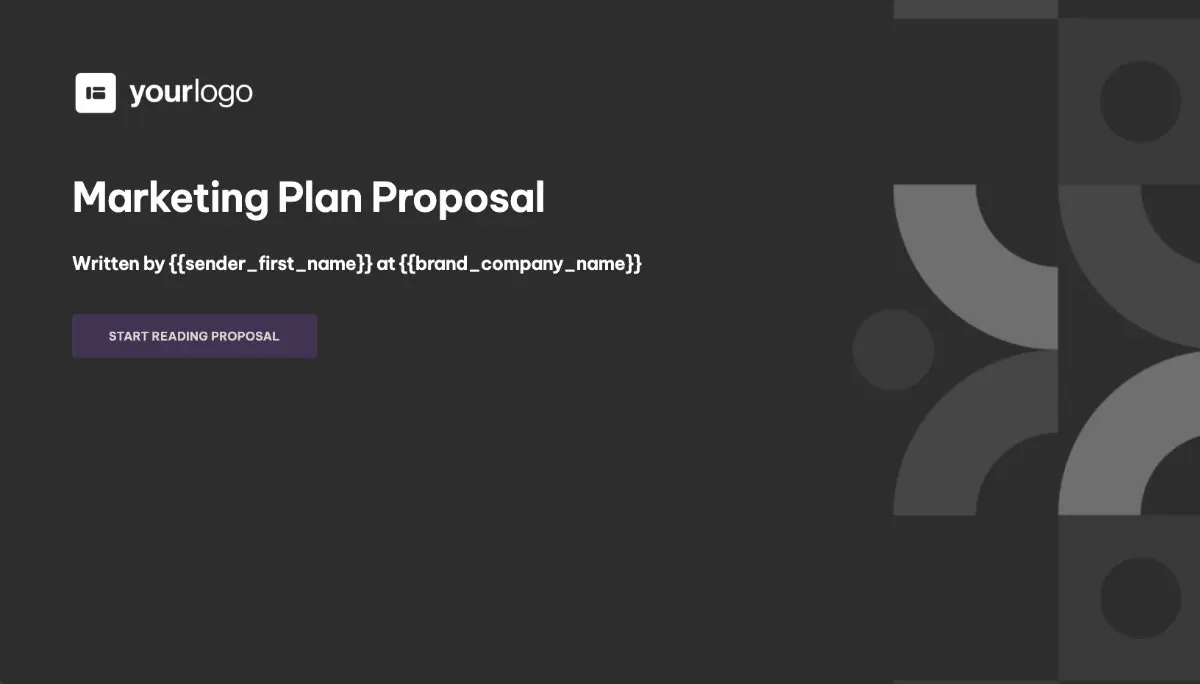 Marketing Plan Proposal Template