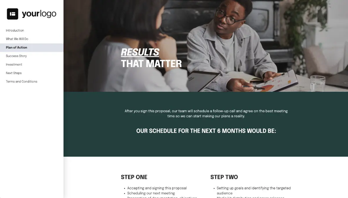 PR Campaign Proposal Template - Processes and timelines