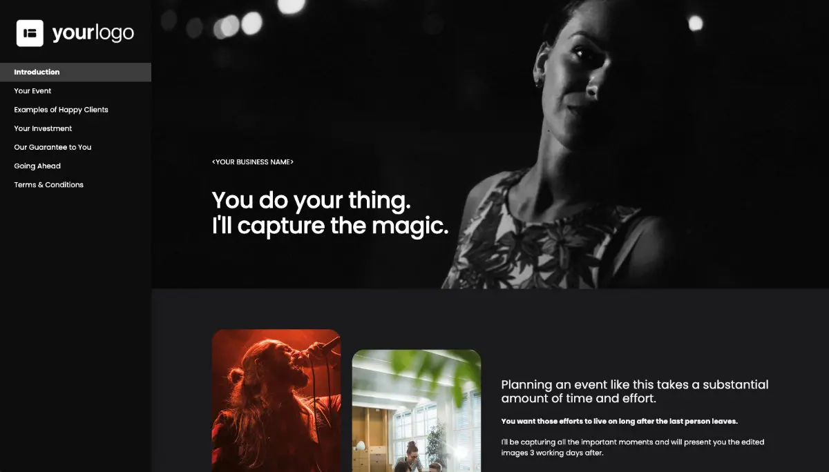 Photography Proposal Template Slide 2