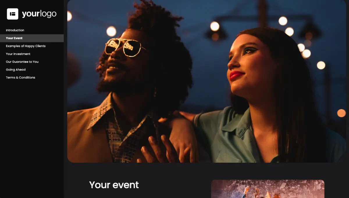 Photography Proposal Template - Process and timescales