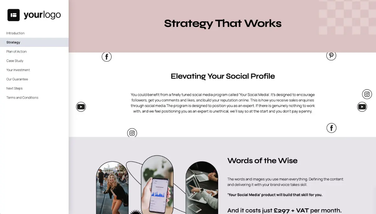 Social Media Management Proposal Template Slide 3