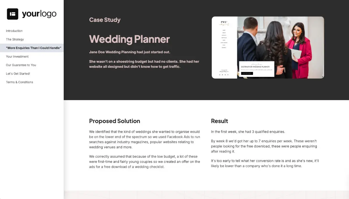 SEO Proposal Template Slide 4