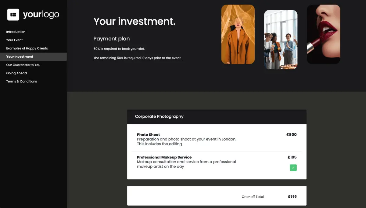 Photography Proposal Template Slide 5