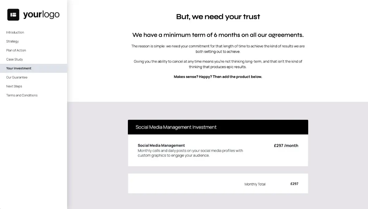 Social Media Management Proposal Template Slide 6