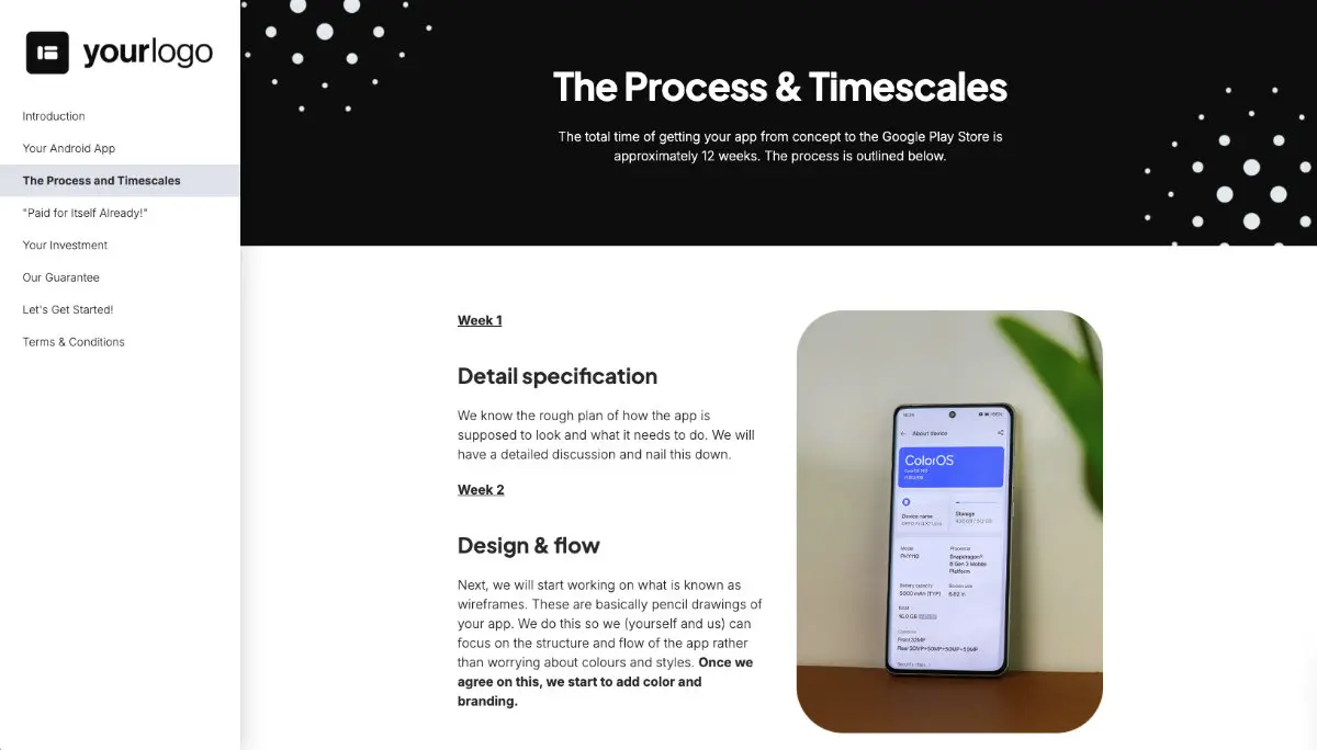 Android Mobile App Development Proposal Template Slide 4