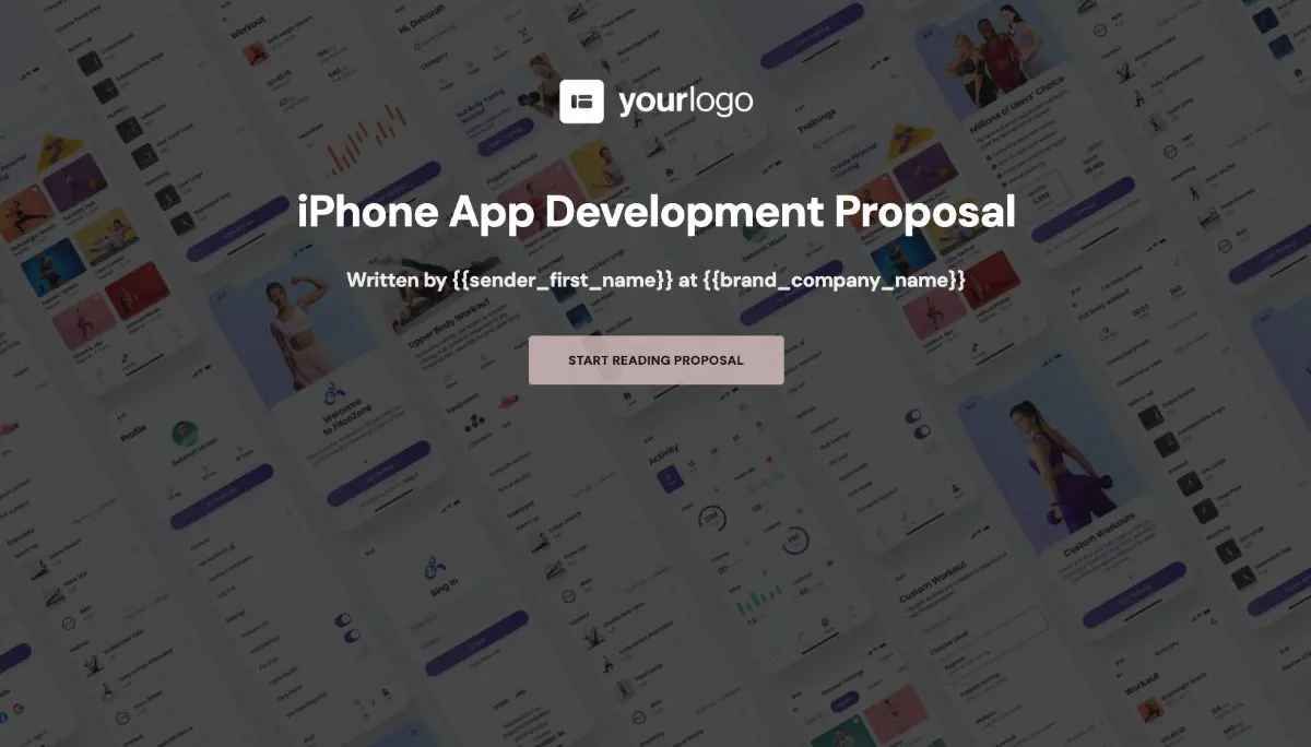 iPhone Mobile App Development Proposal Template