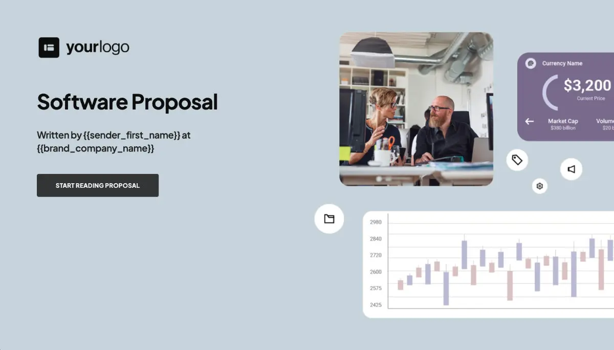 Software Development Proposal Template - Visually stunning cover