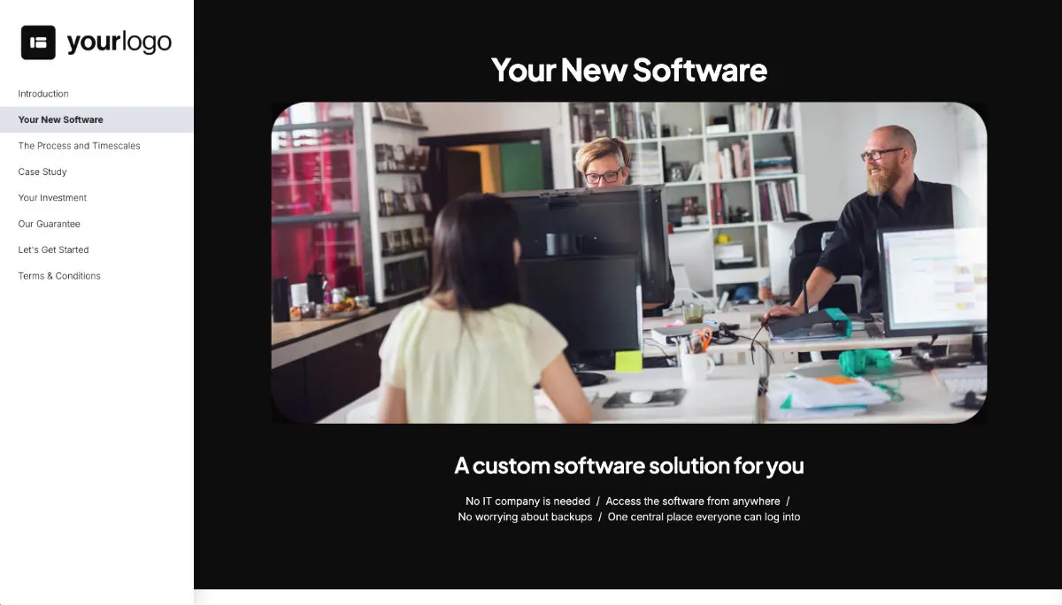Software Development Proposal Template Slide 3